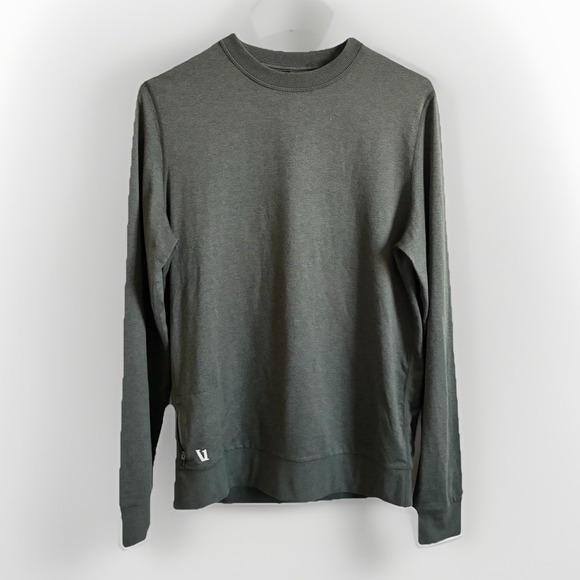 Vuori Other - Vuori Ponto Performance Crew Neck Pullover Long Sleeve Shirt Green Mens Small
